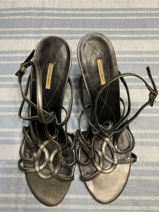 Marc Fisher Shoes - Marc Fisher strappy gunmetal heels.